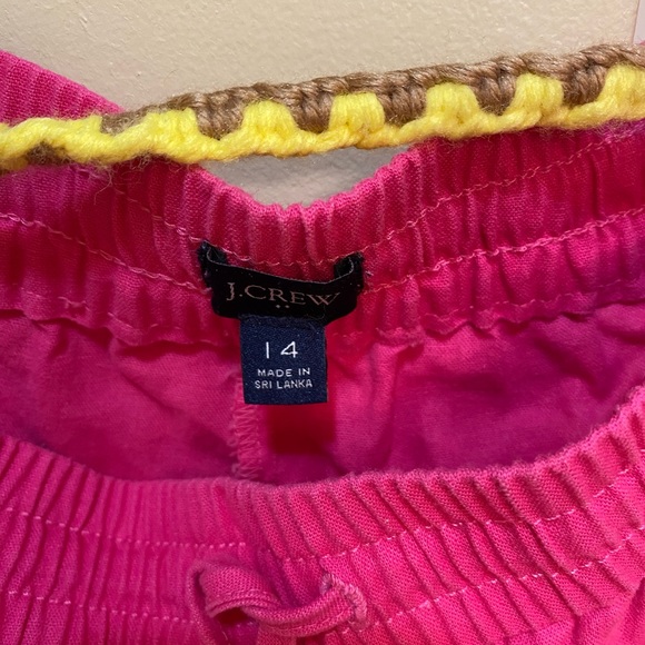 JCrew size 14 pink drawstring pants - Picture 2 of 3